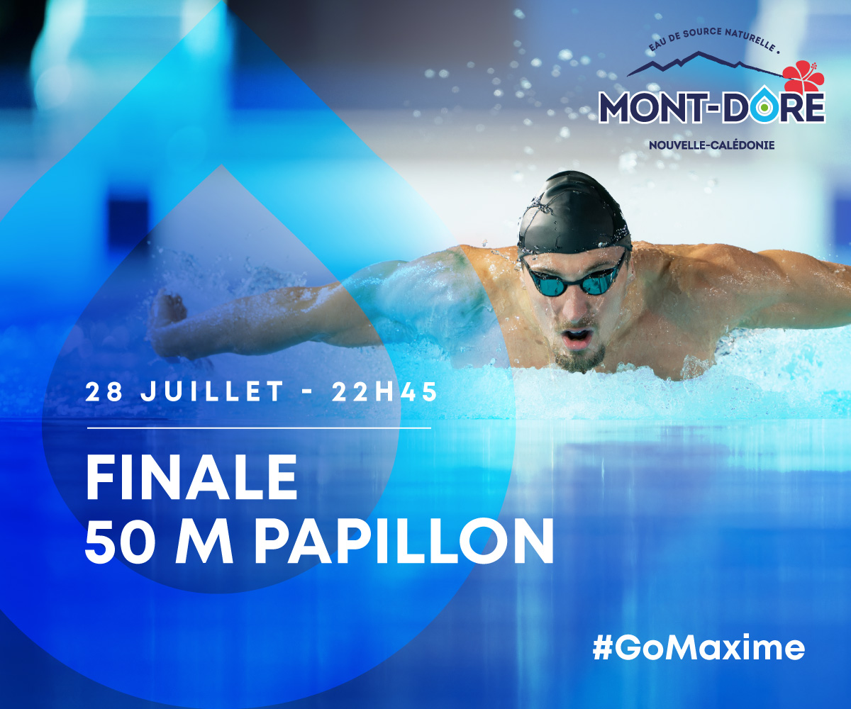 Maxime Grousset en finale des mondiaux sur le 50m papillon